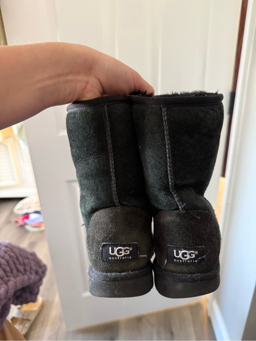 UGG Classic Short Boot in Black - Picture 2 of 3